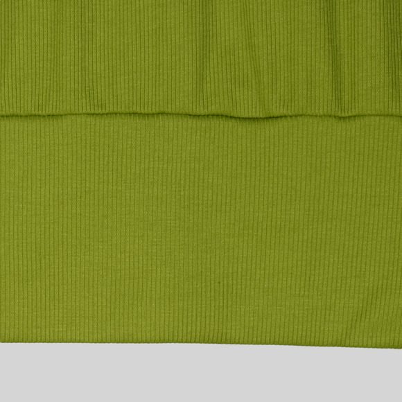 Ribbed Cardigan Sweater Womens Large Green Snap Close Tunic Long Stretch - Picture 6 of 7